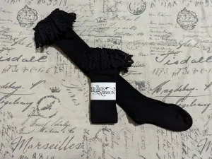 Cluny Lace Top Socks - Black