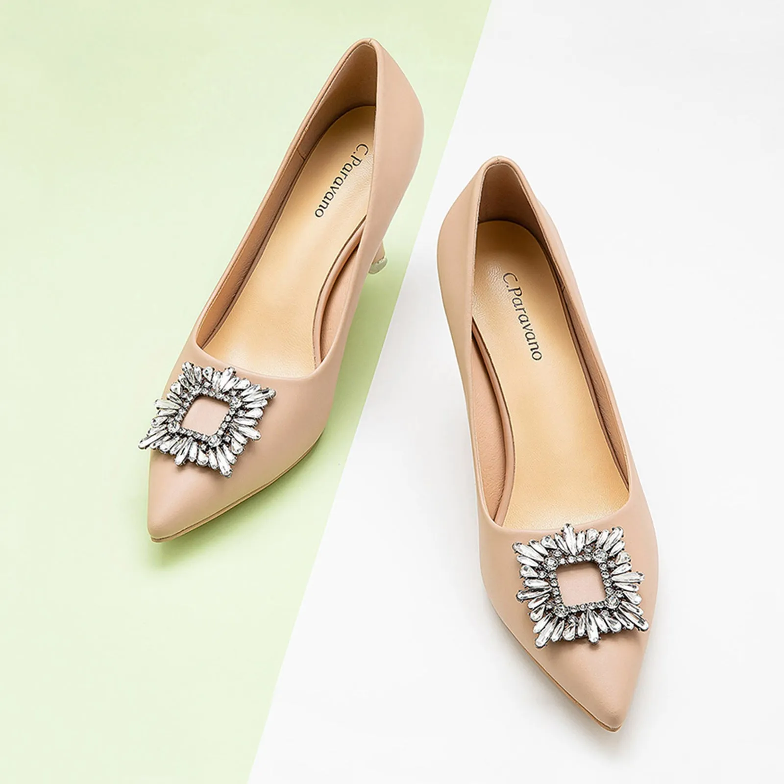 Crystal Buckle Pumps (Olivia)