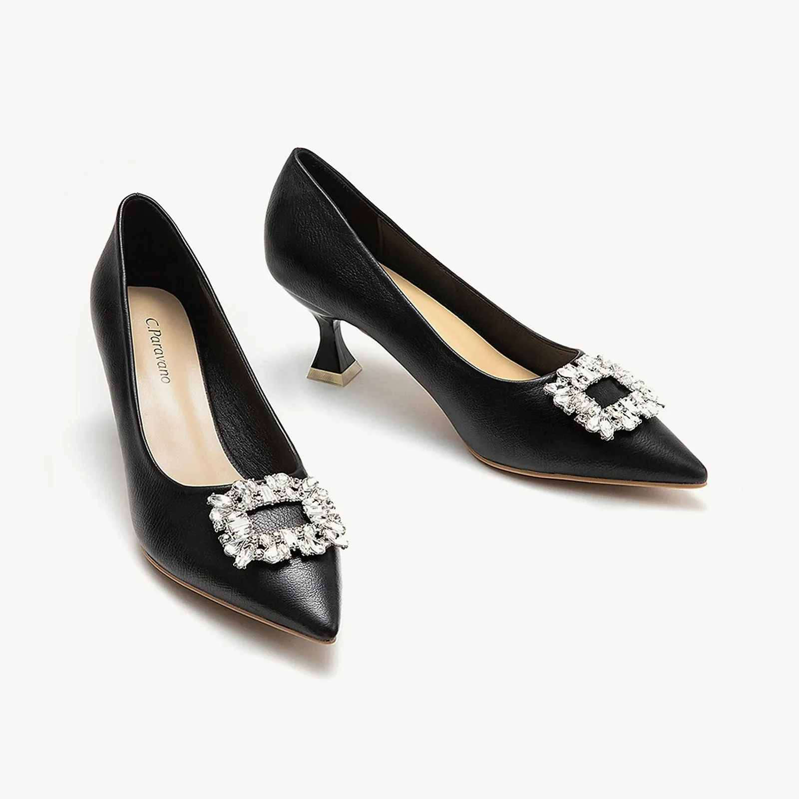 Crystal Buckle Pumps (Olivia)