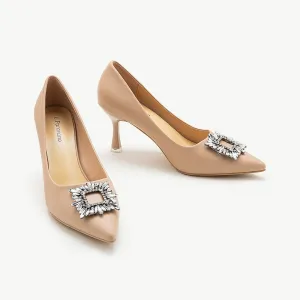 Crystal Buckle Pumps (Olivia)