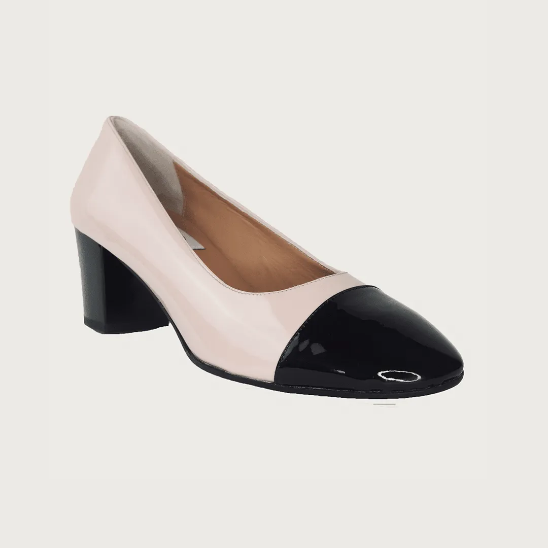 Francesca Blush & Black Patent