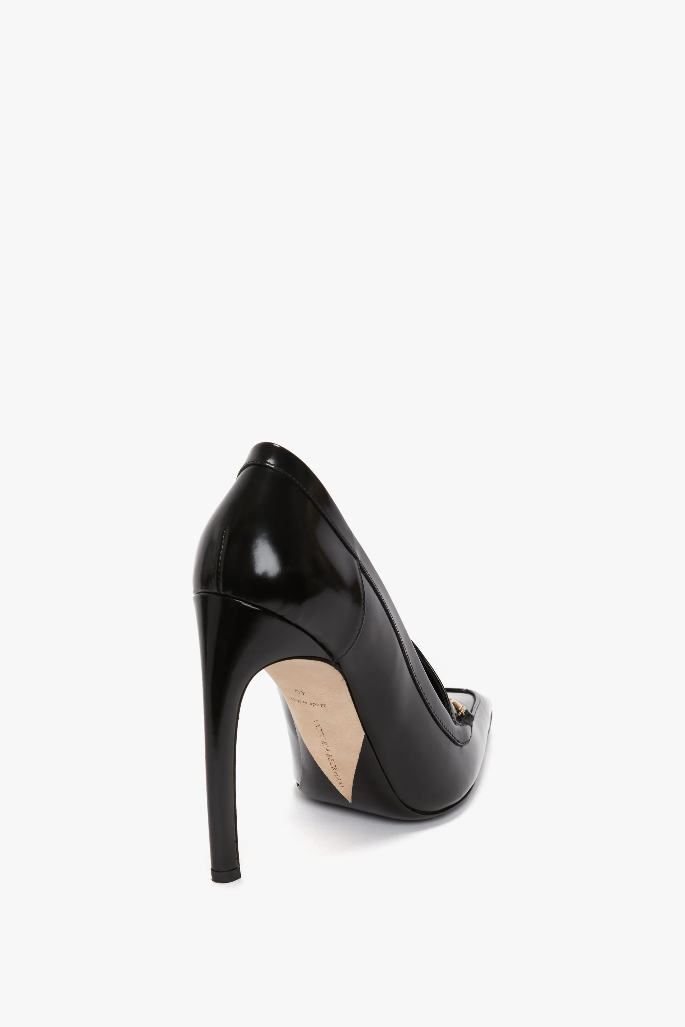 Loafer Pump In Black Calf Leather