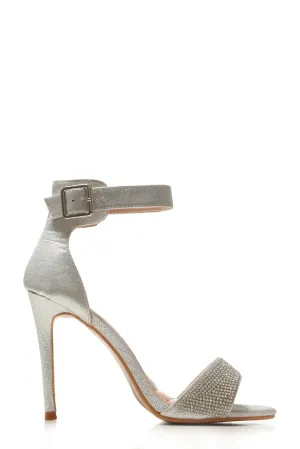 Olivia high heel open toe ankle strap