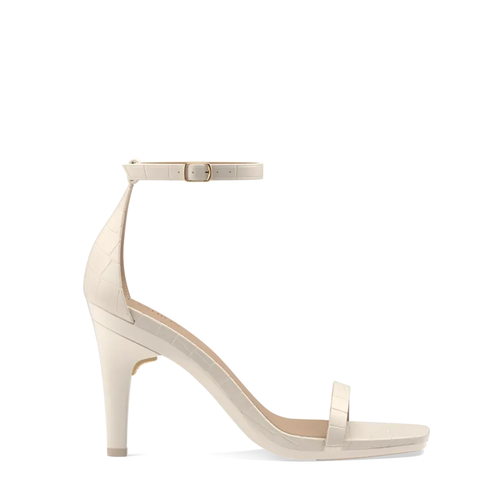 The Gigi - Ivory Crocodile 4 Stiletto