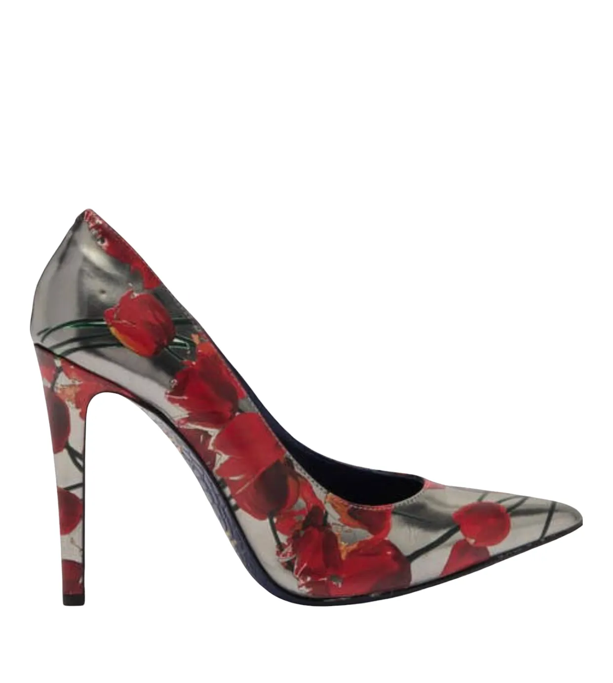 Valentina Rangoni Romantico Printed Stiletto Pump. Aluminio Tulipani. Size 7.5