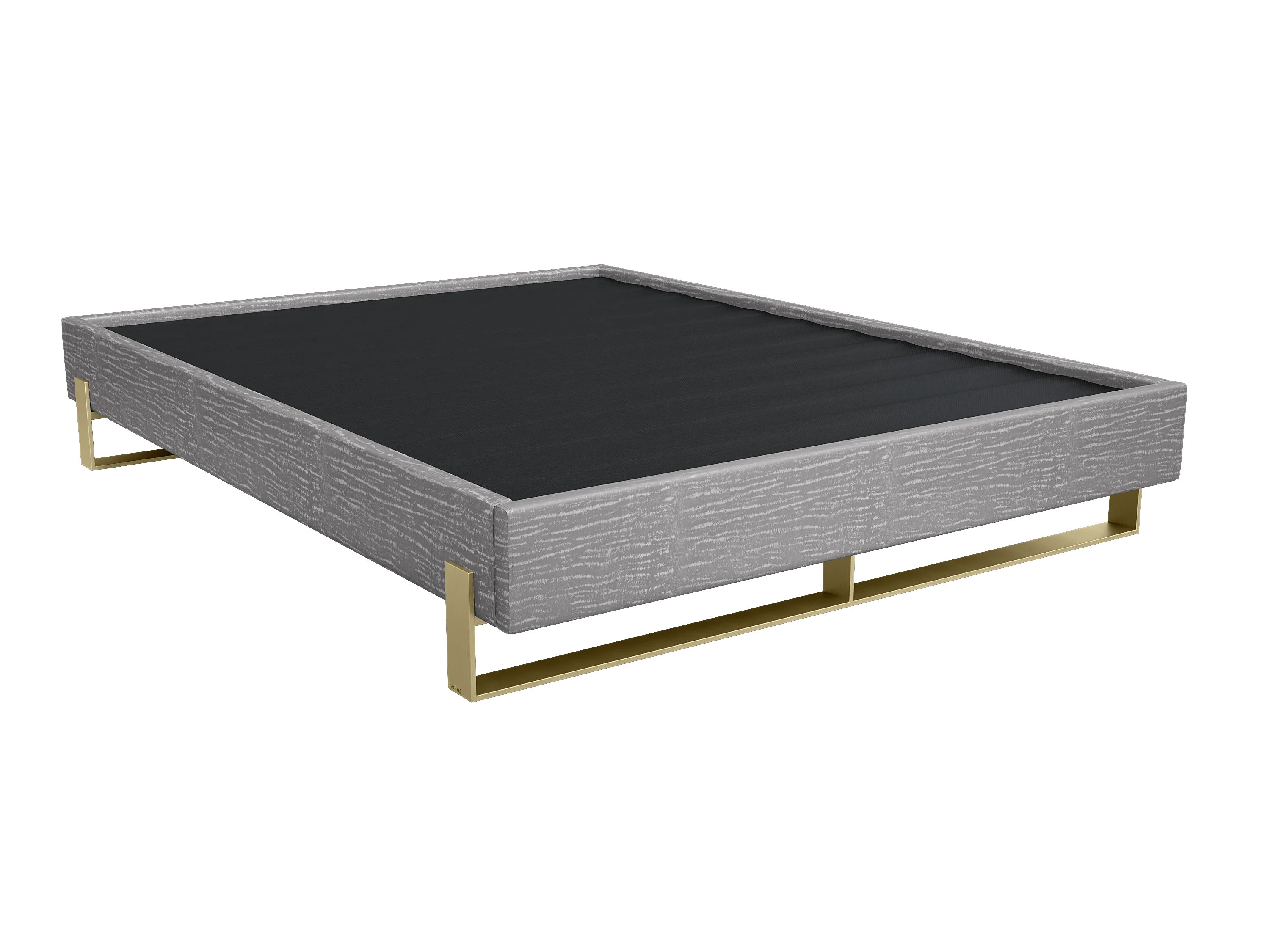 Vant Elevated Platform Bed Burnished Brass -Twin Size