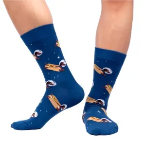 Weiner Dogs In Space! Mens Crew Socks